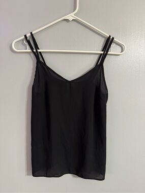 ASOS Black Double-Strap V-Neck Cami Size 00